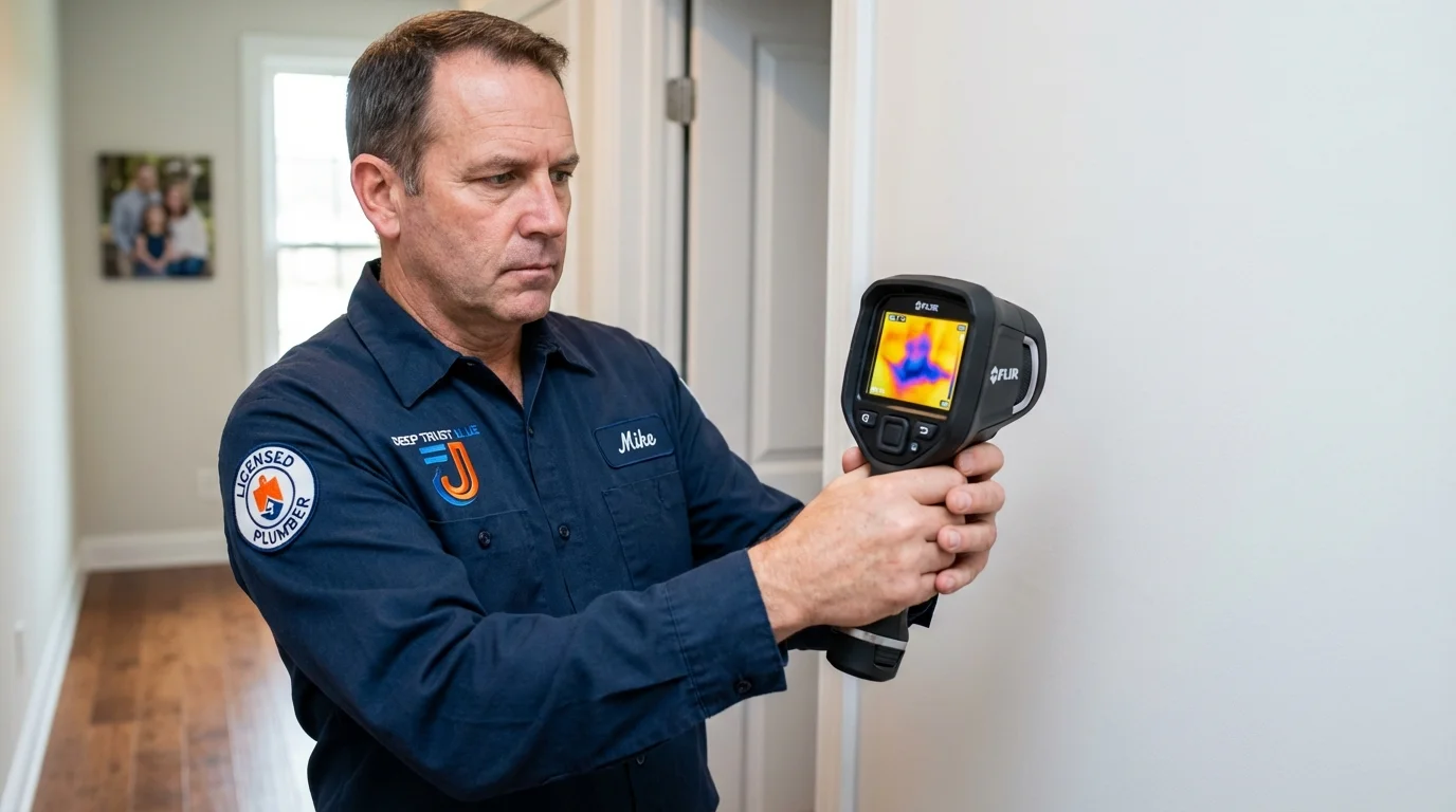Thermal imaging leak detection by Johns Plumbing LLC in Stockville